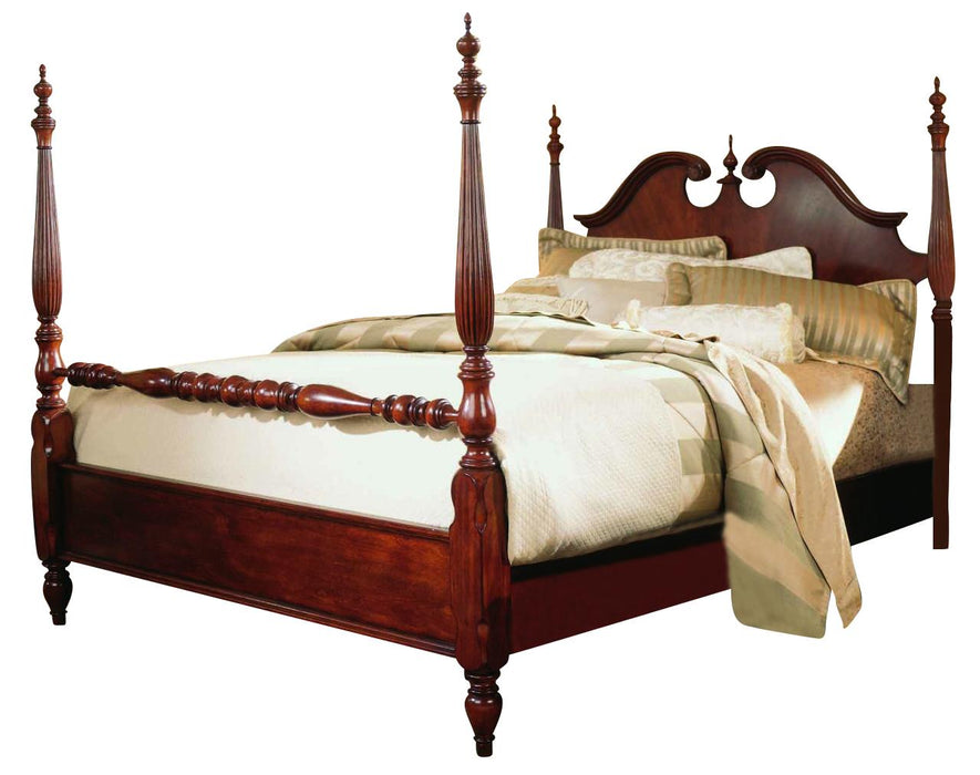 American Drew Cherry Grove Cal King Low Poster Bed