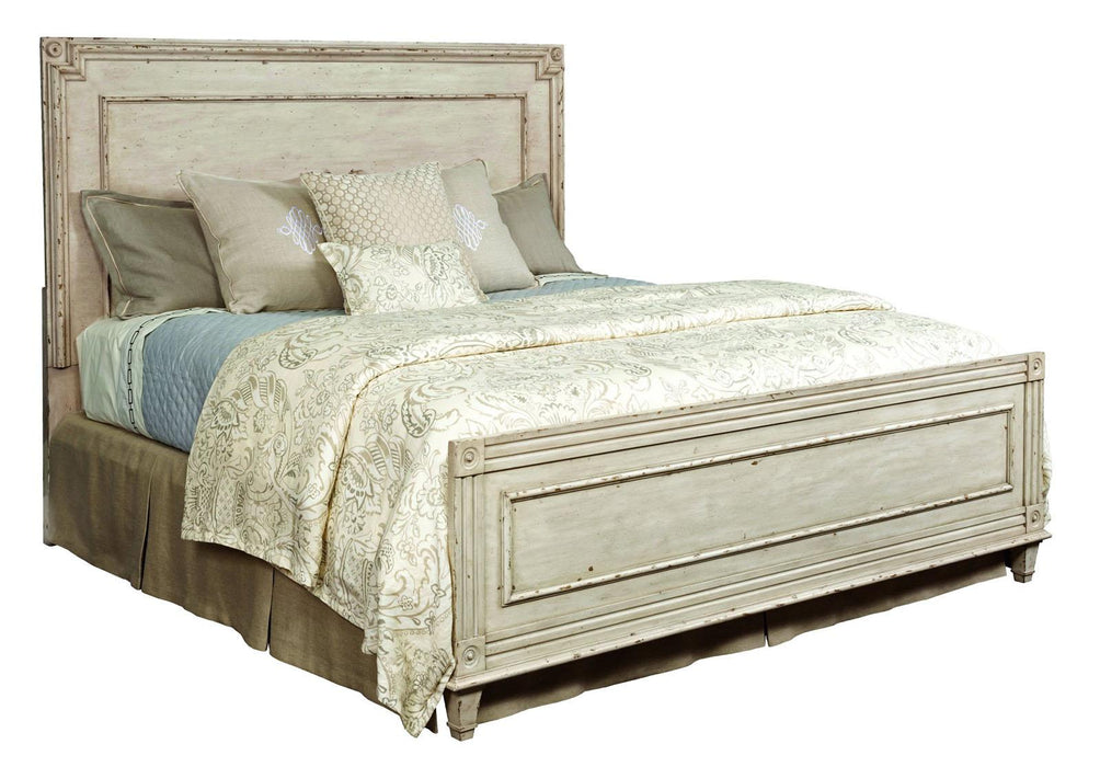 American Drew Southbury Queen Panel Bed in Fossil and ParchmentR