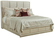 American Drew Lenox Shiena King Upholstered Bed in Rich Clear Lacquer image