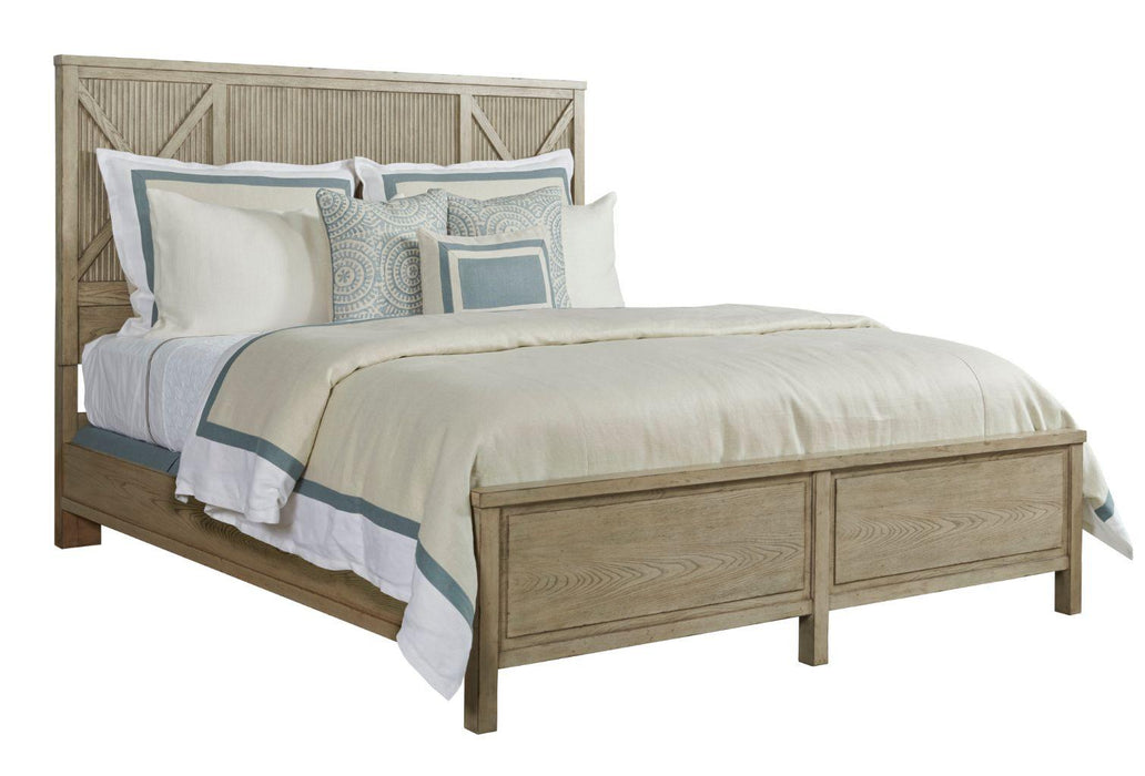 American Drew West Fork Canton King Bed in Aged TaupeR