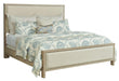 American Drew West Fork Jacksonvile King Upholstered Bed in Aged TaupeR image