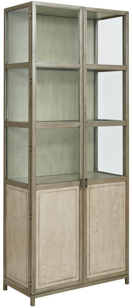 American Drew West Fork Blackwell Display Cabinet in Aged Taupe image