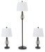 Brycestone Floor Lamp with 2 Table Lamps image