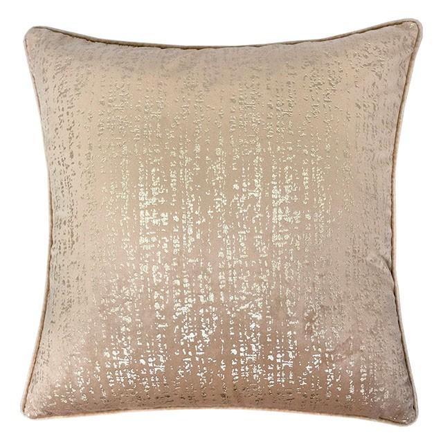 Belle Beige 20" X 20" Pillow, Beige, Multi, Purple, Red