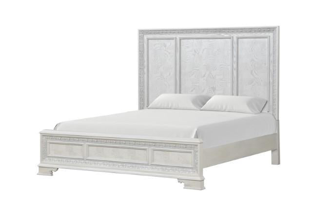 Stella Mia 4 Pc 5 Pc Queen Bedroom Set White