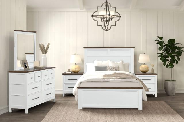 Pinetop 4 & 5 Piece Twin Bedroom Set White & Blue