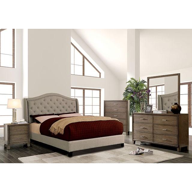 Carly Bed Grey & Brown