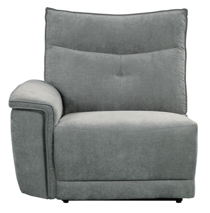 Tesoro Power Left Side Reclining Chair in Dark Gray 9509DG-LRPWH