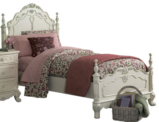 Cinderella Twin Poster Bed in Antique White 1386TNW-1* image