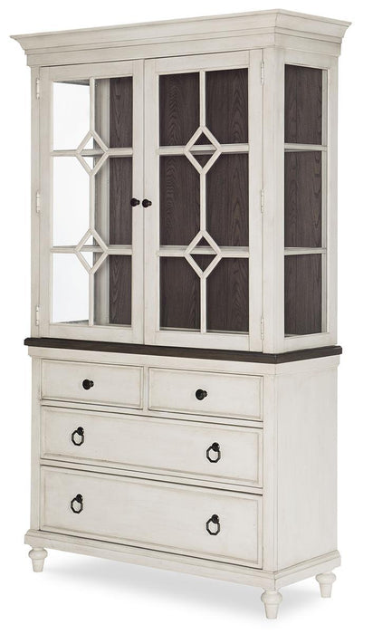 Legacy Classic Brookhaven 4 Drawer China Base in Vintage Linen/ Rustic Dark Elm