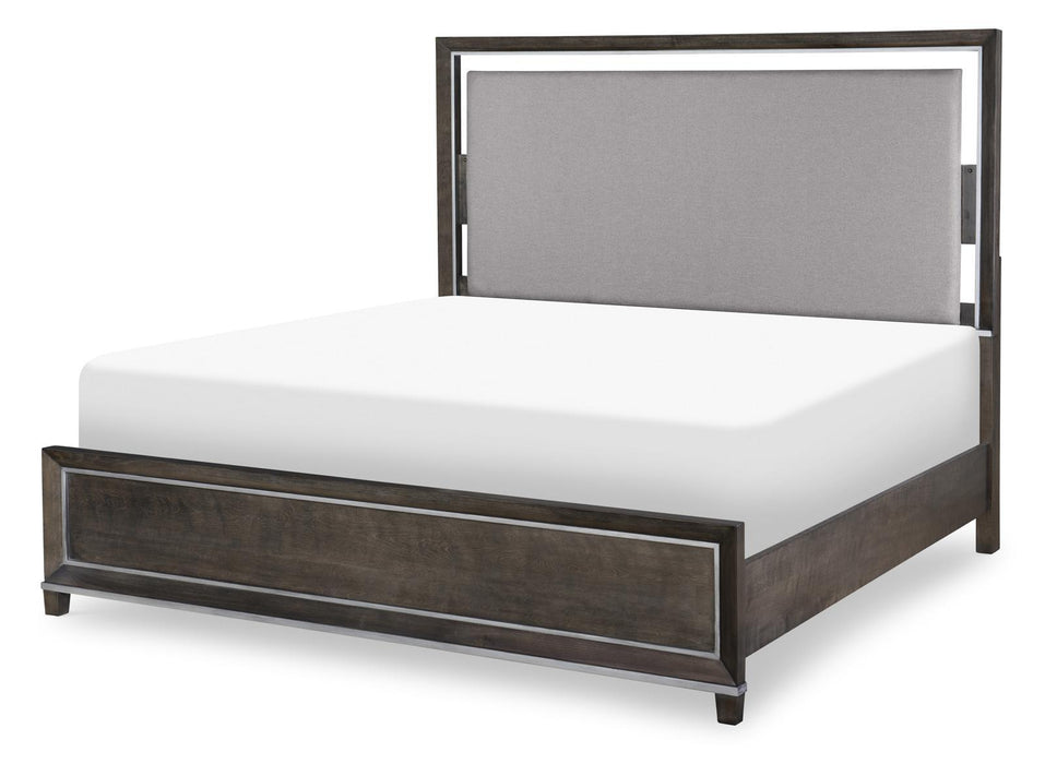 Legacy Classic Counter Point Panel King Bed in Satin SmokeK