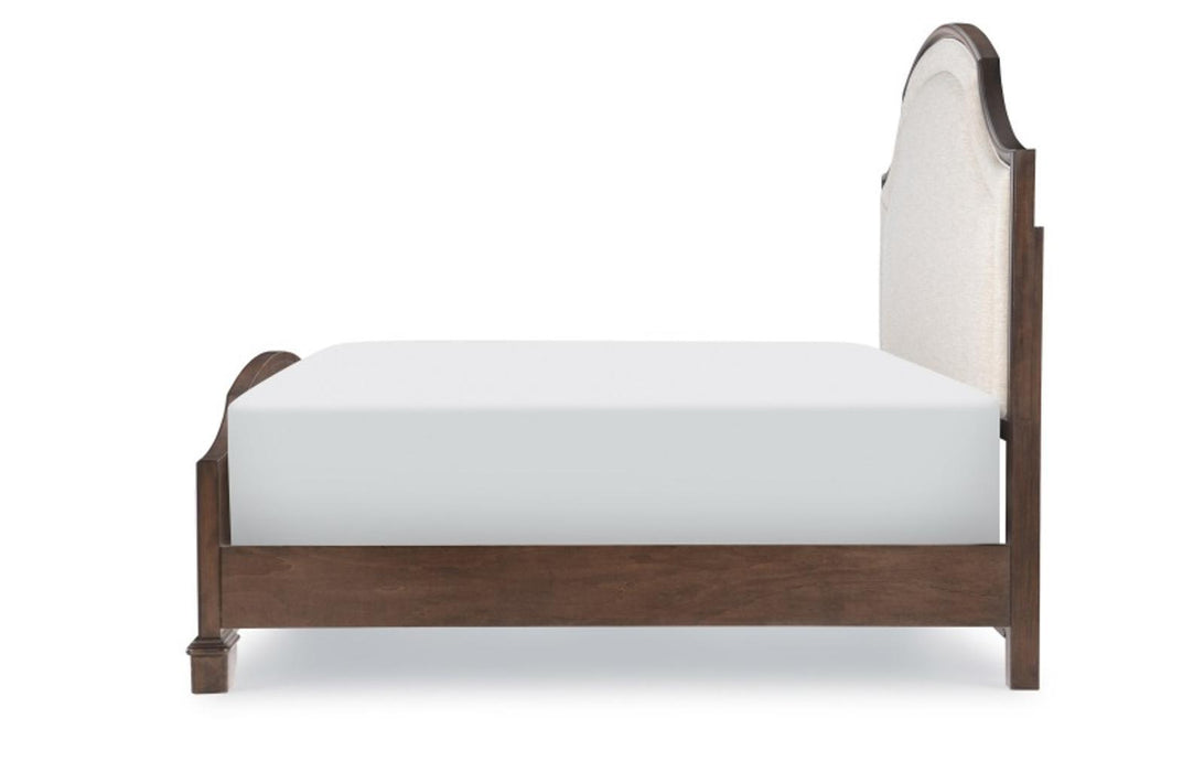 Legacy Classic Stafford King Upholstered Panel Bed in Rustic CherryK