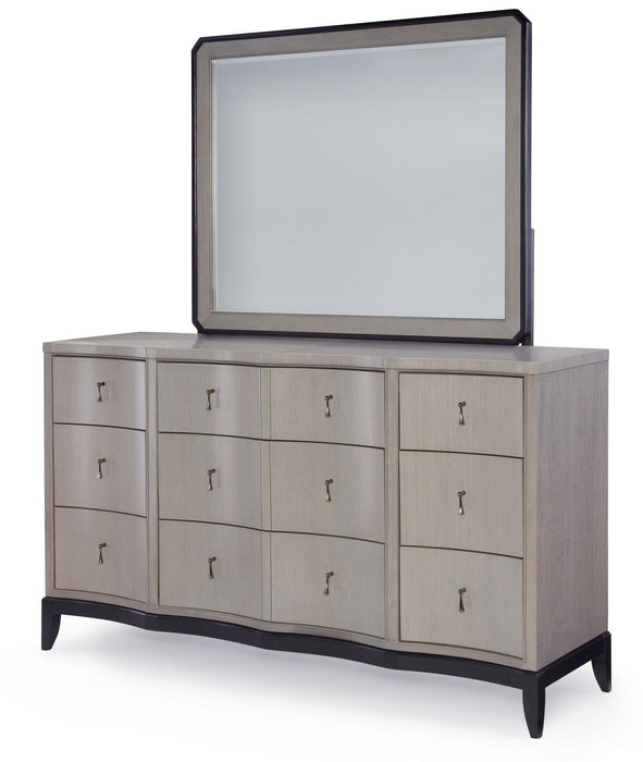 Legacy Classic Symphony Dresser in Platinum & Black Tie