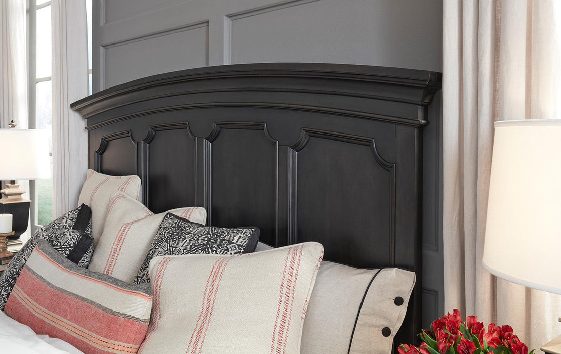 Legacy Classic Townsend Queen Arched Panel Bed in Dark SepiaK