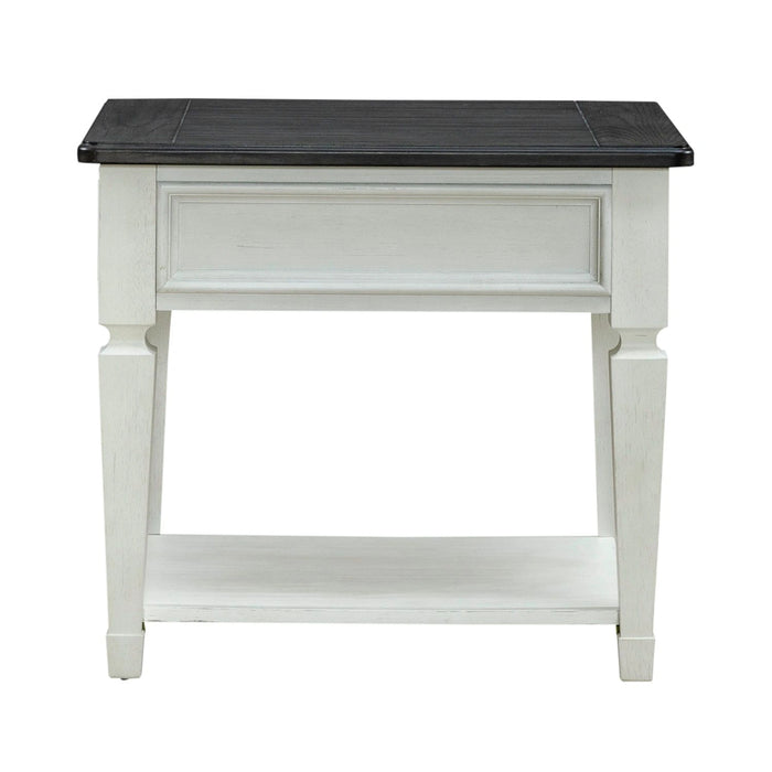 Allyson Park Drawer End Table in Wirebrushed White image