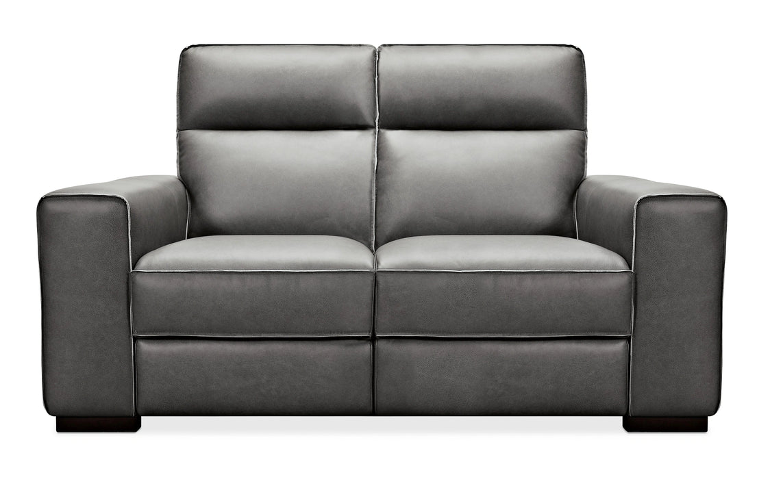 Braeburn Leather Loveseat w/PWR Recline PWR Headrest