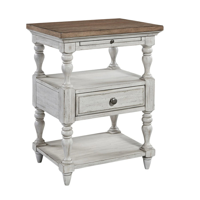 Farmhouse Reimagined Drawer Nightstand in Antique White image