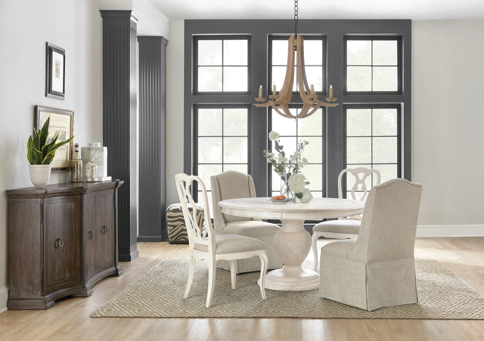 Traditions 54in Round Dining Table with One 20-inch Leaf - 5961-75201-02