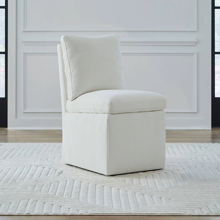 Accent Dining Accent Dining Chair w/ Casters - Ivory image