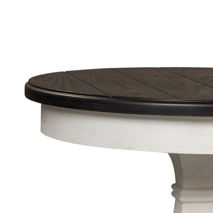 Allyson Park Chair Side Table in Wirebrushed White image