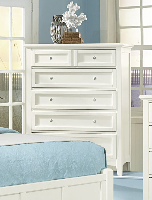Vaughan-Basset Bonanza 5-Drawer Chest in White image
