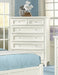 Vaughan-Basset Bonanza 5-Drawer Chest in White image