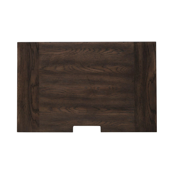 Paradise Valley Nightstand with Charging Station in Saddle Brown image