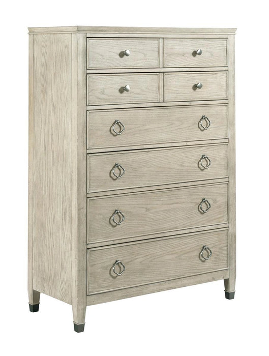 American Drew Vista 8 Drawer Chest in White Oak