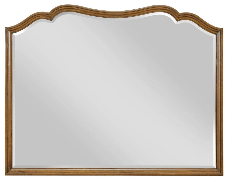 American Drew Vantage Landscape Mirror in Warm Brown