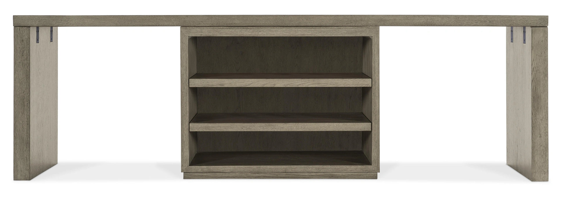 Linville Falls 96" Desk with Centered Open Desk Cabinet