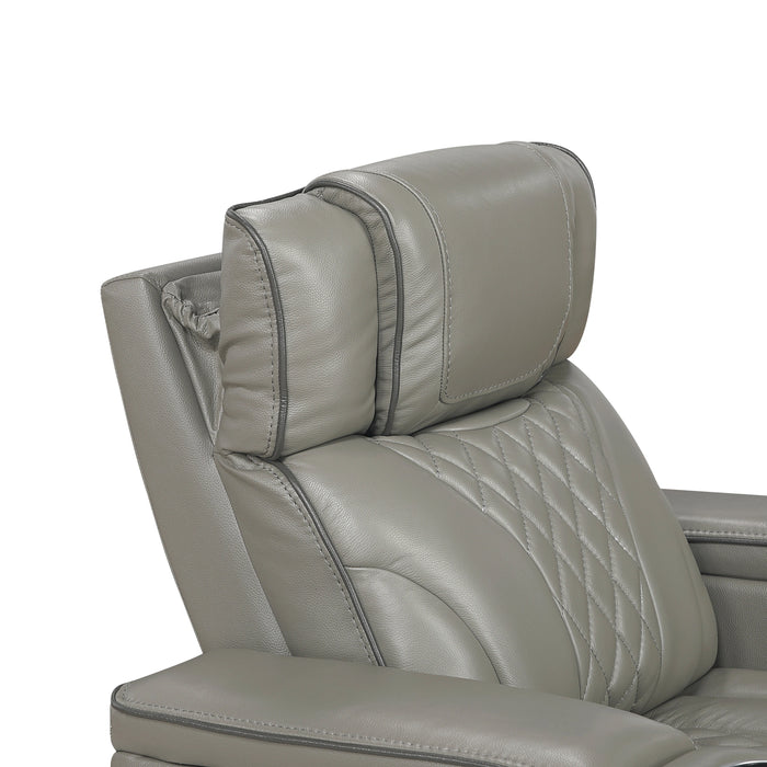Apex Power Double Reclining Sofa With Center Drop-Down Cup Holders