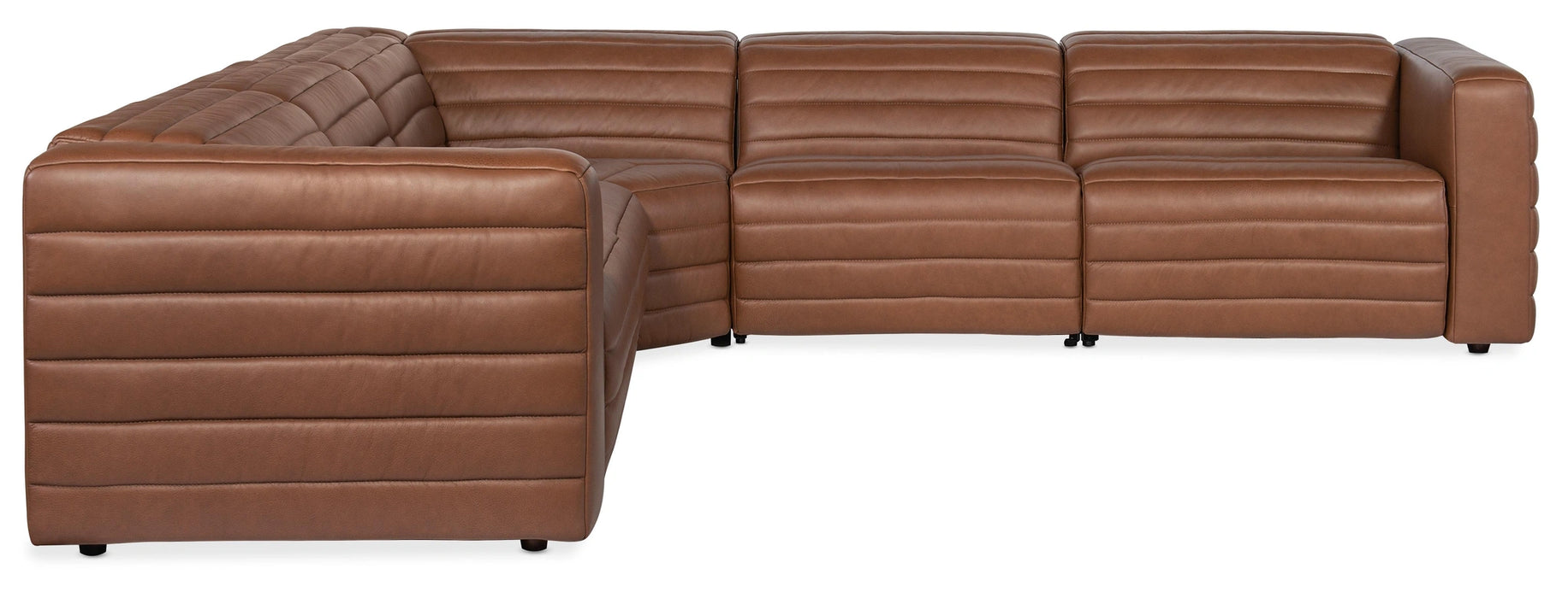 Chatelain 5-Piece Power Headrest Sectional with 2 Power Recliners - SS454-G5PS-088