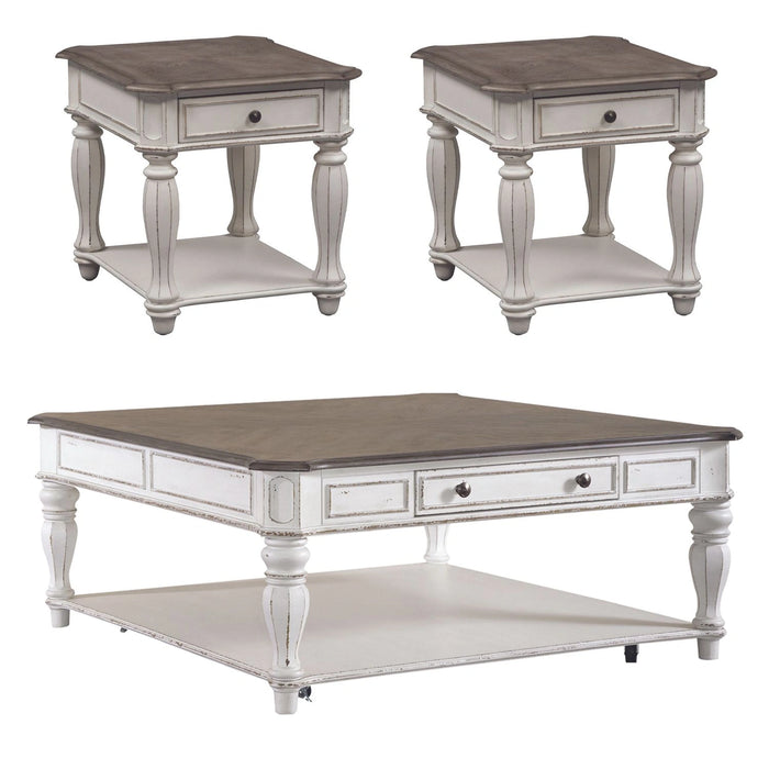 Magnolia Manor 3 Piece Set (1-Cocktail 2-End Tables) image