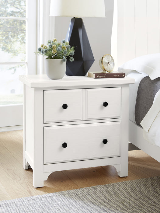 Vaughan Bassett Cool Farmhouse Nightstand in Soft White