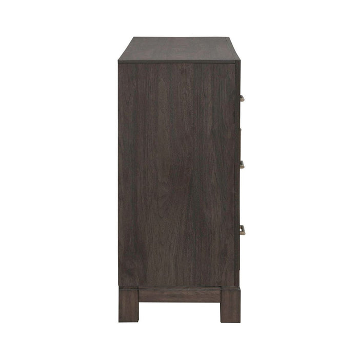 Liberty Furniture Modern Edge 2 Door 6 Drawer Dresser in Caffe