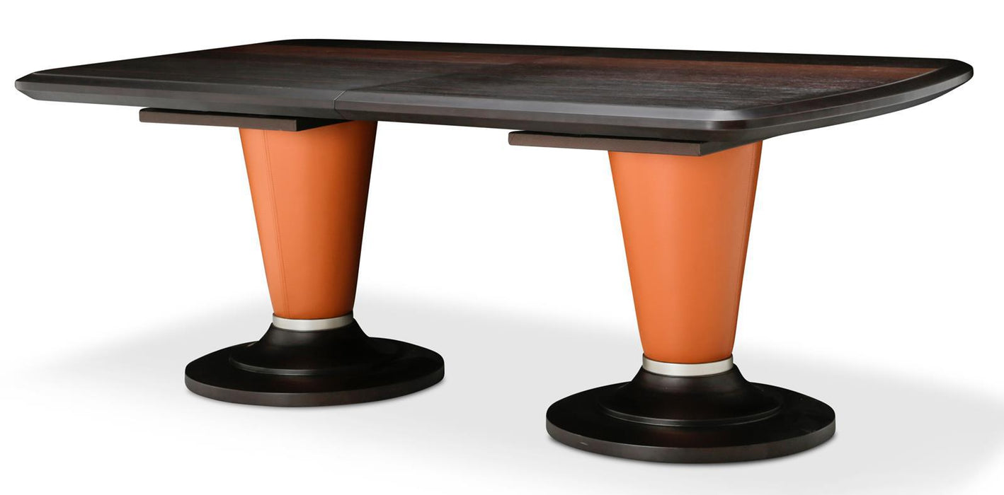 21 Cosmopolitan Rectangular Dining Table Top in Orange/Umber image