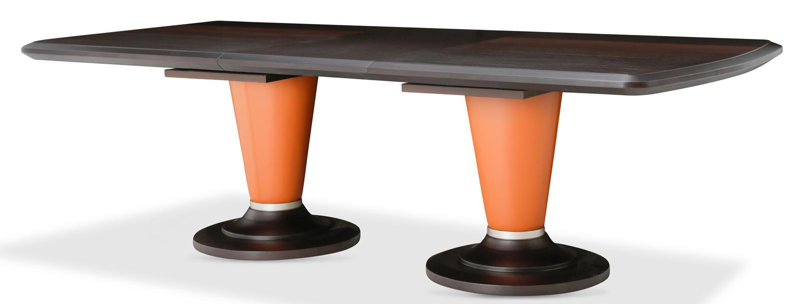 21 Cosmopolitan Rectangular Dining Table Top in Orange/Umber