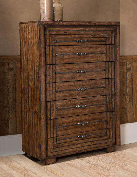Carrollton Drawer Chest in Rustic Ranch