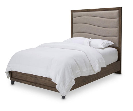 Del Mar Sound California King Panel Bed with Fabric Insert in Boardwalk image