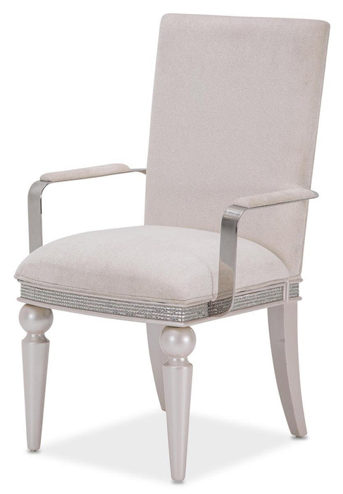 Glimmering Heights Upholstered Arm Chair in Ivory (Set of 2) image