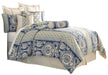 La Rochelle 9-pc Queen Comforter Set in Cadet image