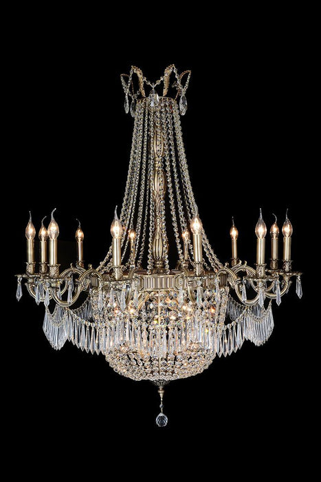 Lighting Summer Place 24 Light Chandelier in Clear and Antique