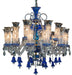 Lighting Winter Palace 18 Light Chandelier in Blue, Clear and Gold image