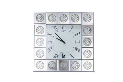 Montreal Square Wall Clock w/Crystal Accents image