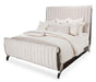 Paris Chic California King Channel Tufted Sleigh Bed in Espresso image