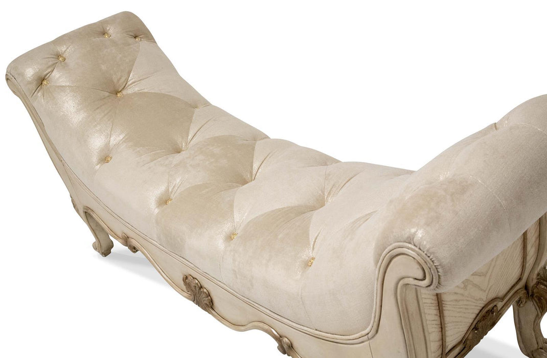 Platine de Royale Bed Bench in Champagne