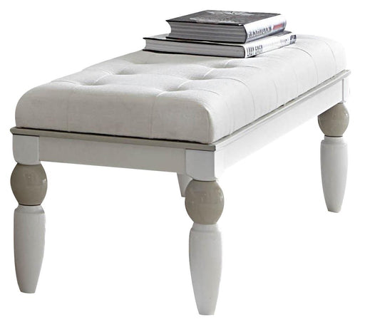 Sky Tower Bedside Bench in White Cloud image
