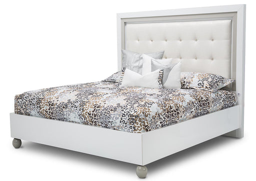 Sky Tower California King Upholstered Platform Bed in White Cloud image