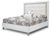 Sky Tower Queen Upholstered Platform Bed in White Cloud image
