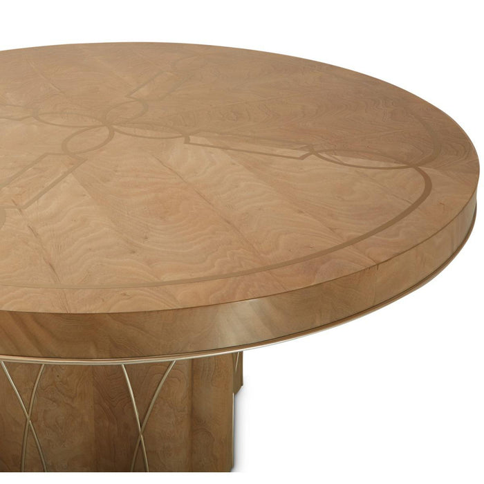 Villa Cherie Round Dining Table in Caramel